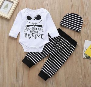 Halloween baby suit bat baby long sleeve letters cartoon onepiece trousers trousers suit whole8860508