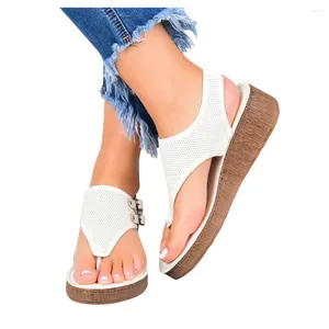 Sandalen, lässige Pool-Slipper für Damen, bequeme Absätze, Riemchenschuhe, Pumps, Olivgrün, Größe 8