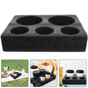 Cups Saucers Fixed Coaster Drink Carrier Tray Takeout Packing Supply Espresso Cup Beverage Accessory Holder Thicken Trays