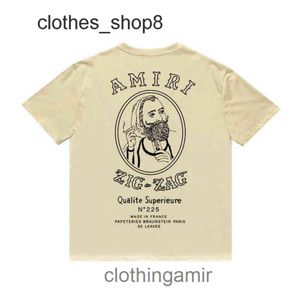 Sigara Gömlek Tasarımcı Man Erkek Tshirts Amirs Old T Us Baskı Gündelik Hip Hop High Street Yuvarlak Boyun Kısa Kollu T-Shirt Maliyet MK32