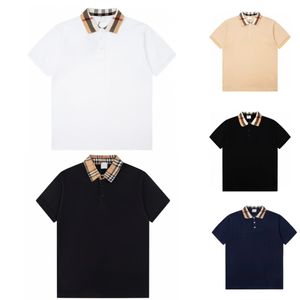 Burber Poloshirt Herren Designer-Poloshirt T-Shirt T-Shirts High-End-Stylist Brief Baumwolle Reverskragen Männer Tops T-Shirts Frau T-Shirts Luxus Casual Paar Kleidung Asiatische Größe