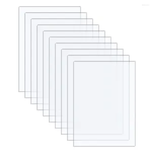 Chaveiros 10pcs 5x7inch folhas acrílicas transparentes extrudadas plexiglass para moldura de imagem projetos de substituição de vidro pintura de exibição