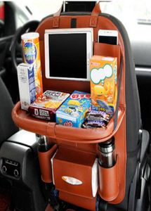 Multifunction Car Back Seat Organizer Beverage Food Storage Bag Universal Pockets Tissue Container Phone Holder Stowing Tidying6979914