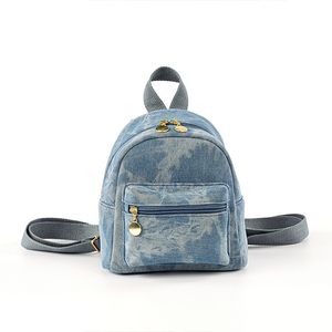 MINI Jeans Zaino Borse Piccola borsa a tracolla da viaggio Borse da scuola alla moda per donne e ragazze