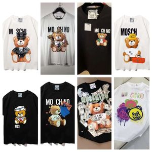 Designers Mens Womens T Shirts Moschino Tshirts Fashion Letter Printing Short Sleeve Lady Tees Luxurys Casual Clothes Tops T-shirt zcv