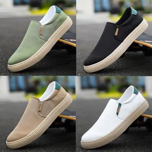 2024 scarpe casual di colore solido nero jogging verdi pallini bianchi camminate da uomo a bassa sneaker classica allenatori classici Gai