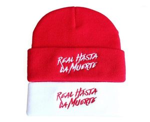 Beanies Anuel Cap For Men Women Real Hasta La Muerte Embroidery Knitted Hat Hip Hop Bonnet Cap11638739