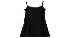 Damen Damen Spitze Full Slip Cami Stretch Petticoat verstellbar Riemchen Unterrock unter Kleid lange Weste Schwarz Weiß 903B683 Q07125334025