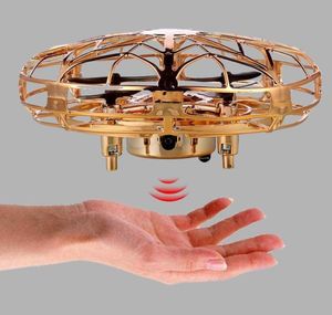 EMT MN2 4AXIS UFO誘導航空機TOY GSTURE SENSING DRONEカラフルライトUSB充電保護キッドクリスマス誕生日7435426