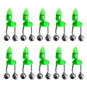 10PC Hot selling of LED night fishing rods bite bait alarm light double bell clamp alarm practical tool colors 240305