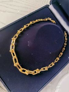 collana con ciondolo pendente in argento placcato oro 18 carati Anello con cambiamento graduale gioielli di moda gioielli catena di design donna uomo coppia bracciali 18 carati orecchini parte nuziale