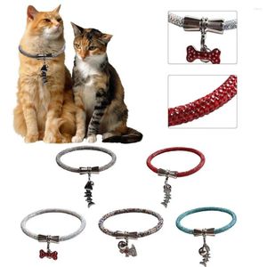 Dog Apparel Pet Collar Eye-catching Bite Resistant Plastic Medium Cat Sparkling Luxury Jewelry For Home