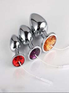 Anal Toys Electro Anal Plug Metal Butt Beads Sex Toys For Couples Adult Game Electric Sex Products Accessories8343953