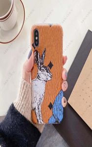 M Design Rabbit Phone Case para iPhone 12 12pro 11 11pro X Xs Max Xr 8 7 6 6s Plus Capa de couro para iPhoneX 7plus 8plus2498516