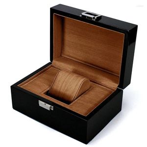 Watch Boxes Wooden Case With Lock Personalized Travel Organizer Automatic Storage Box Display Shockproof Safe Deposit