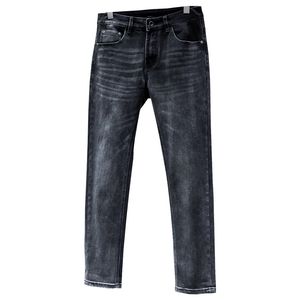 Jeans da uomo firmati jeans jeans neri pantaloni firmati moda V lettera stampa grafica pantaloni semplici casual larghi vestibilità slim Processo di lavaggio pesante Elegante grigio L VVV