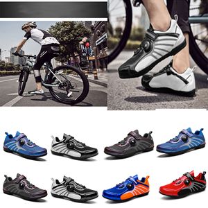 Cycling Shoes Men Sports Dirt Road Bike Shoes Flat Speed Cycling Sneakers Flats Mountain Bicycle Footwear SPD Cleats Shoes runn GAI