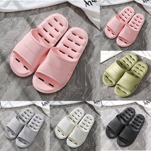 Slippers for men women Solid color hots low soft black white Pale Green Multi walking mens womens shoes trainers GAI