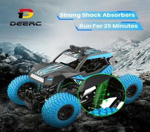 DEERC DE32 RC CAR 24GHzリモートコントロールカーオフロードトラッククロスカントリーロッククローラー車