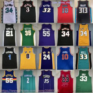 Klasik Retro Dennis Rodman Jersey Basketbol Allen Iverson Charles Barkley Alonzo Yas Larry Bird Johnson Kevin Garnett Mike Bibby Carmelo Anthony Robinson