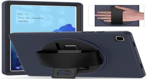 Lätt kroppsskyddande silikonfodral för Samsung Galaxy Tab A7 T505 tablettstockskydd med handband+pen1531434