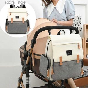 Sacos de fraldas mochila de viagem para a mamãe saco de fraldas waterpoof grande capacidade sacos de maternidade saco de carrinho de bebê moda carrinho bagl240305