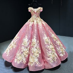 Abiti da sposa di lusso taglie forti Abito da sposa Perle Abito da ballo con spalle scoperte in rilievo Abiti da sposa su misura Vestido de novia abiti da sposa paillettes bling abiti da sposa