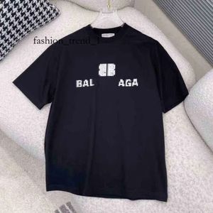 Balanciaga Shirt Designer T Shirt Balanciaga Cursive Signature T Shirt Smiling Sport Printed Brand Men Women Tshirts Front Letters Woman Mens T Shirts Hoodies 7493