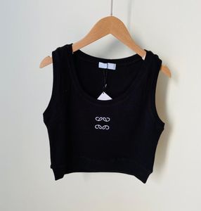 24SS Womens T Shirts Designer Sticked T-shirt broderad tank Top Yoga Sports