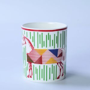 All-match Bone China Mug Printed Logo Creative Gift Office Home Morning Tea Cups