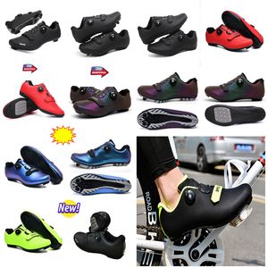 Fahrradschuhe Herren Sport Dirt Rennrad Schuhe Flat Speed Cycling Sneakers Flats Mountainbike Schuhe Unisex Jungen Redd Blue Greenn Scooer Racing GAI