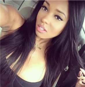 150 Lace Front Human Hair Wigs With PrePlucked Hairline Human Hair Wig Straight Wigs Brazilian Hair Medium Brown Lace Full Lace 609868404