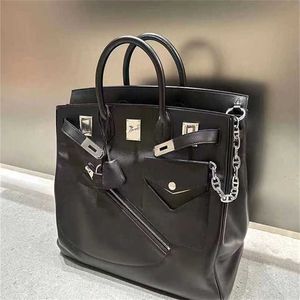 Borsa a mano Hac Borsa da 50 cm Borsa in vera pelle fatta a mano in edizione limitata Personalizzazione Handswen Personalizzata Alta dimensione di design Viaggio Grande Togo Le5TCO