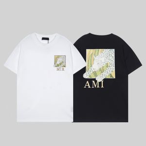 high quality mens t shirts amirs designer printed Tops Tees Man T-shirt Quality Cotton Casual Short Sleeve Luxury Hip Hop Streetwear Black and white Tshirts Amirl M-3XL