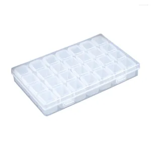 Jewelry Pouches 28 Separate Grids Beads Storage Box Removable Organizer Container Case Moisture-proof Plastic For DIY Art Crafts