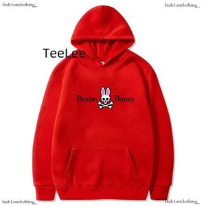 2024 Psychological Bunny Men's Hoodies Sweatshirts Psycho Skeleton Physcho Bunny Rabbit Letters Print Sport Drawstring Hoodie Tops Harajuku Hoode Psyco Bunny 761