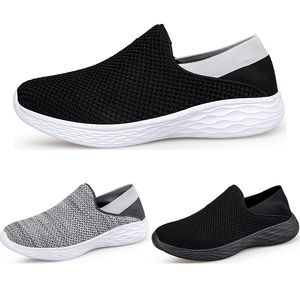 Homens Mulheres Mocassins Running Shoes Soft Comfort Preto Branco Bege Cinza Vermelho Roxo Verde Azul Mens Treinadores Slip-On Sneakers GAI Tamanho 39-44 Color34