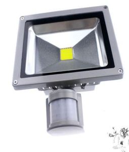 AC 85265V 10W 20W 30W 50W 70W 100W PIR LED LEDLIGHT utomhus LED -flodslampan med rörelsedetektivsensor Spot9630764