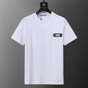 Дизайнерская футболка Повседневная футболка MMS с монограммным принтом и коротким рукавом на продажу, роскошная мужская одежда в стиле хип-хоп, азиатский размер 0158
