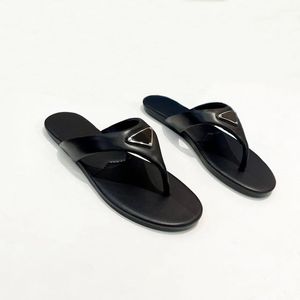 Designer Sandals Slippers Women Flip Flops Luxury Flat Rubber Leather Women Dress Shoes