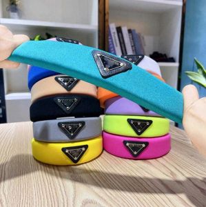 Luxury Designer Sponge Headbands Hair Bands For Women Girl Brand Elastic Letters P Headband Candy Color Sports Fitness