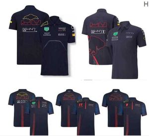 Camisetas masculinas F1 Racing Polo Camisa de verão Equipe Crew Neck Jersey Mesmo estilo Custom Made 476e