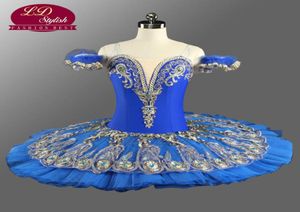 Raymonda Professional Ballet Tutus Blue Princess Florina Classical Pancake Tutu Costumes Adult Professional Ballet Tutu Blue LD0075899652