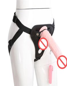 Sexleksaker för par silikon 18 cm stor rem på dildo underkläder bär kuk penis strapon sexprodukt för gay kvinnor s6686832050