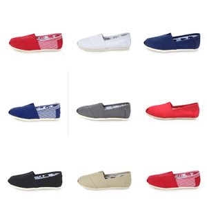 Casual Shoes Men Men Gai Red Blue Białe Lekkie Waga Ważenie oddychające Blacklifestyle Sneakers Canvas Buty cztery