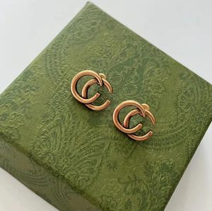 Klassische Brief Designer -Gestüt Ohrringe für Frauen Frauen Party Hochzeitsliebhaber Geschenkvergütung Luxusschmuck
