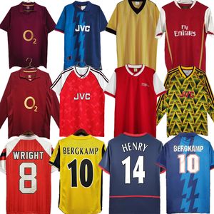 Retro SOCCER JERSEY HIGHBURY HOME FOOTBALL MAGLIA PIRES HENRY REYES ARS enal 02 03 05 06 98 99 BERGKAMP 94 95 ADAMS Persie 96 97 Galla 86 87 89 WRIGHT