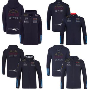 2024 F1 Team Hoodie Jacket Formel 1 Racing i full längd Zip Hoodie Windbreaker Driver Fans Fashion Jacket Mens Clothing Hoodie Custom