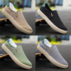 2024 Casual Shoes Solid Color Black White Beiges Jogging Walking Low Mens Womens Sneaker Classical Trainers Gai
