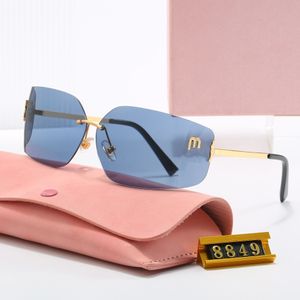 Óculos de sol para mulheres Miumius óculos de sol Luxurys Designers óculos de sol óculos de pista mulheres designer óculos de sol de alta qualidade óculos quadrados tons feminilidade